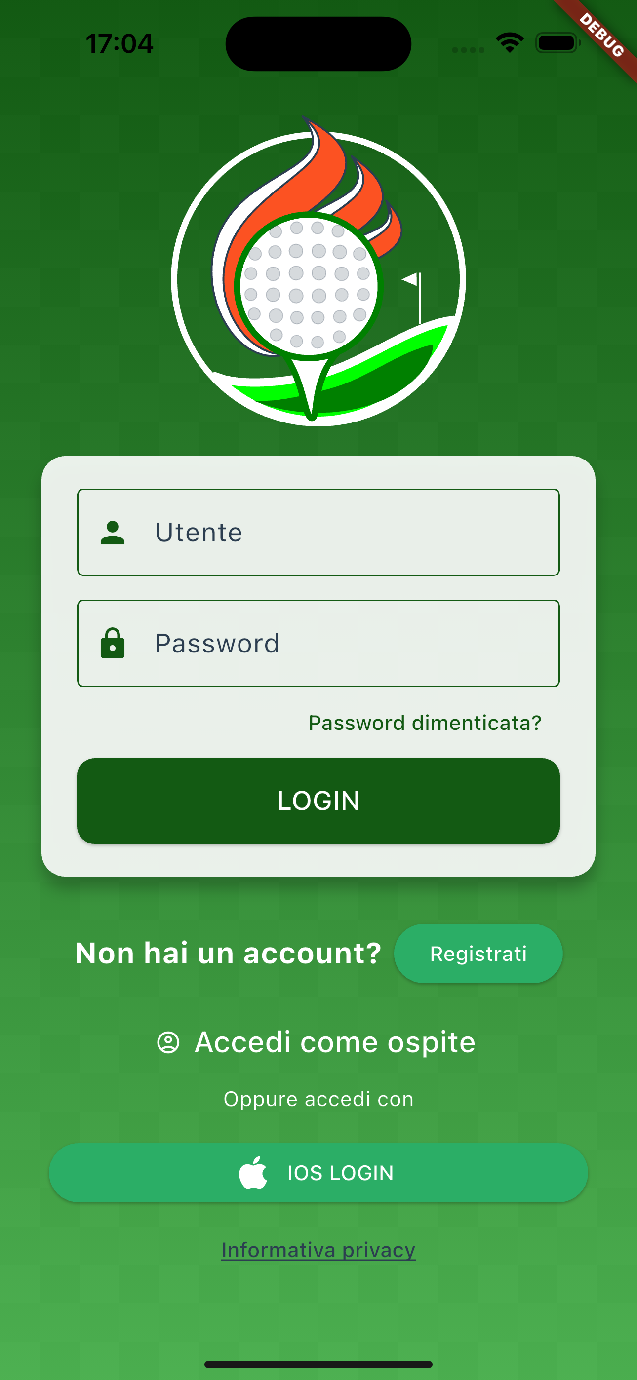 Schermata Partita in corso
